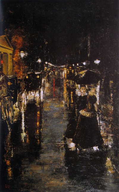 Leipzig Street by Lesser Ury